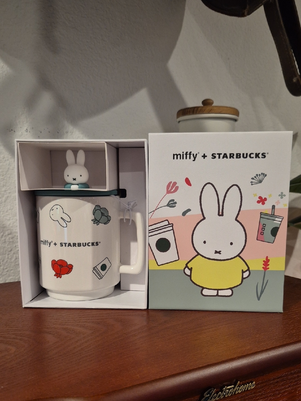 Starbucks x Miffy White Ceramic Mug with Pastel Illustrations